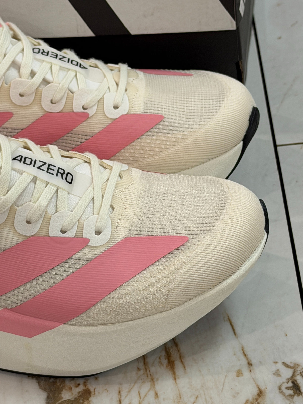 adidas Adizero Evo SL "Cloud White / Blush Pink"