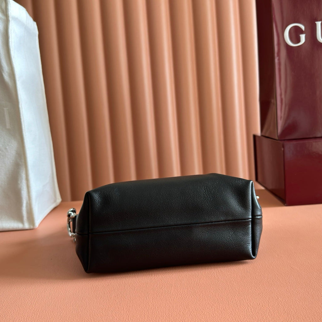 GG Brera Small Crossbody Bag Black Cowhide