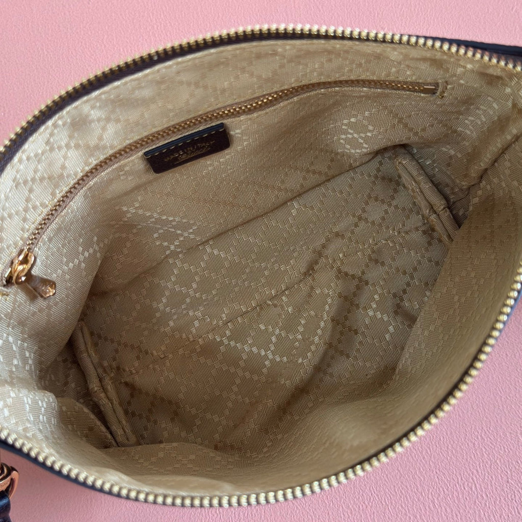 GG Brera Small Crossbody Bag Burgundy Cowhide