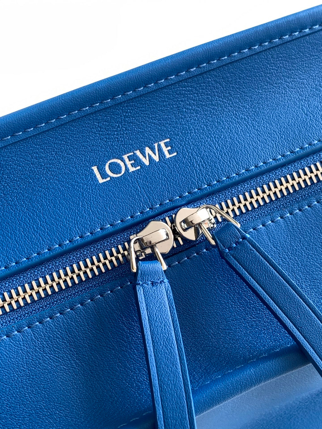 Loewe 2026 Amazona 180 Bag 24cm Blue Soft Calfskin
