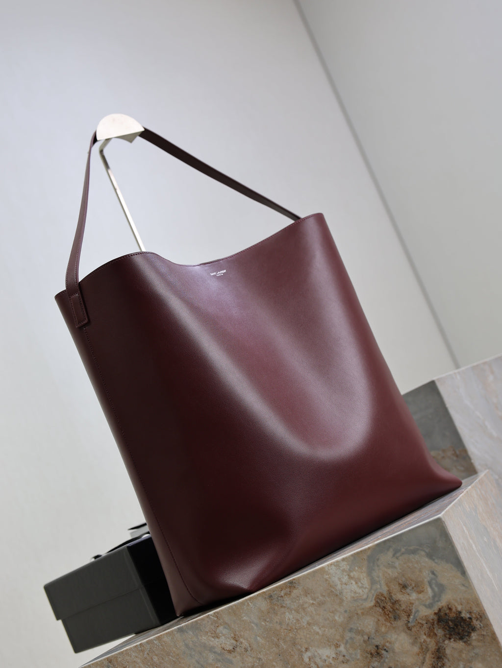 YSL Bold Hobo 37cm Burgundy Cowhide