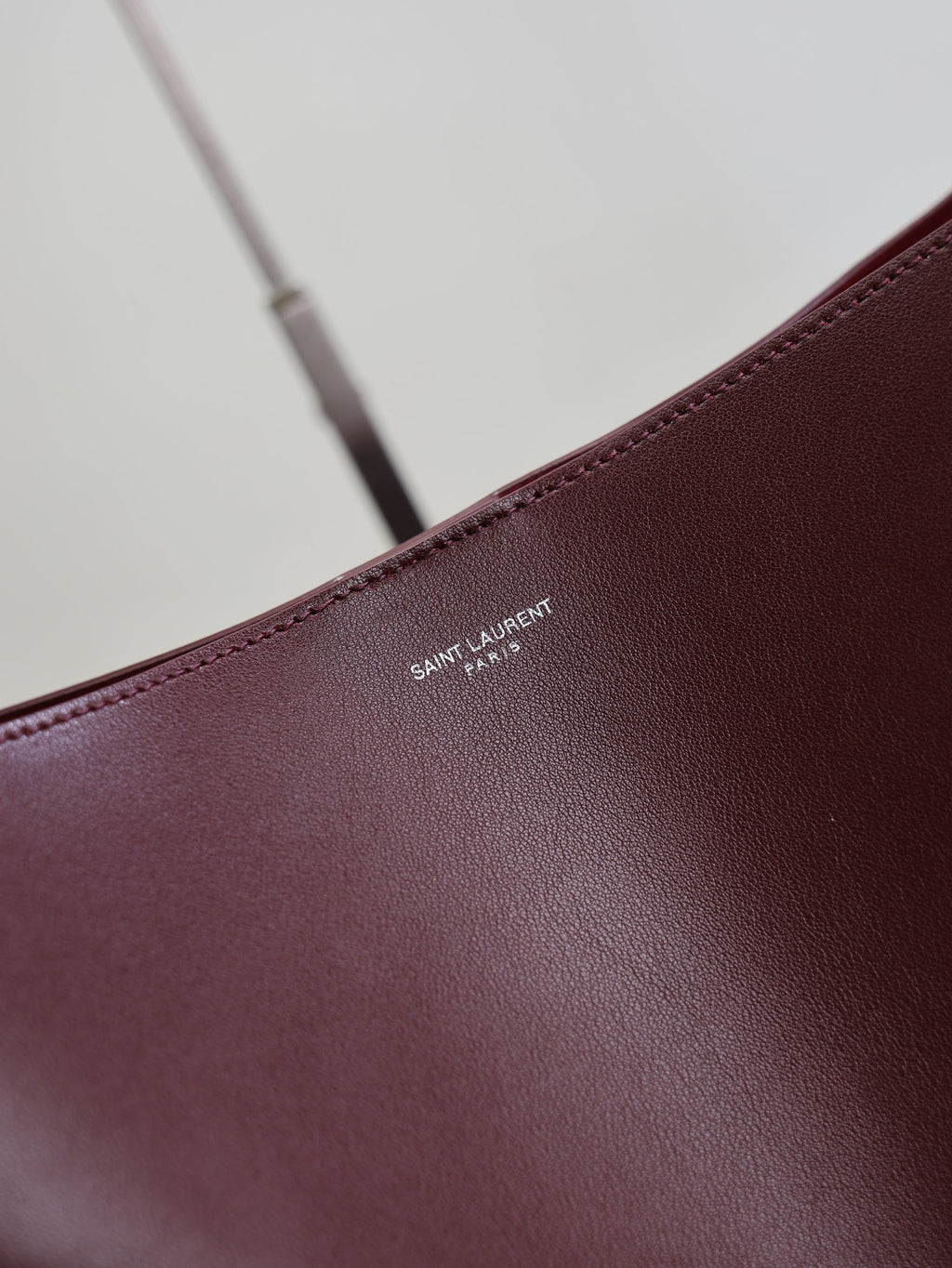 YSL Bold Hobo 37cm Burgundy Cowhide