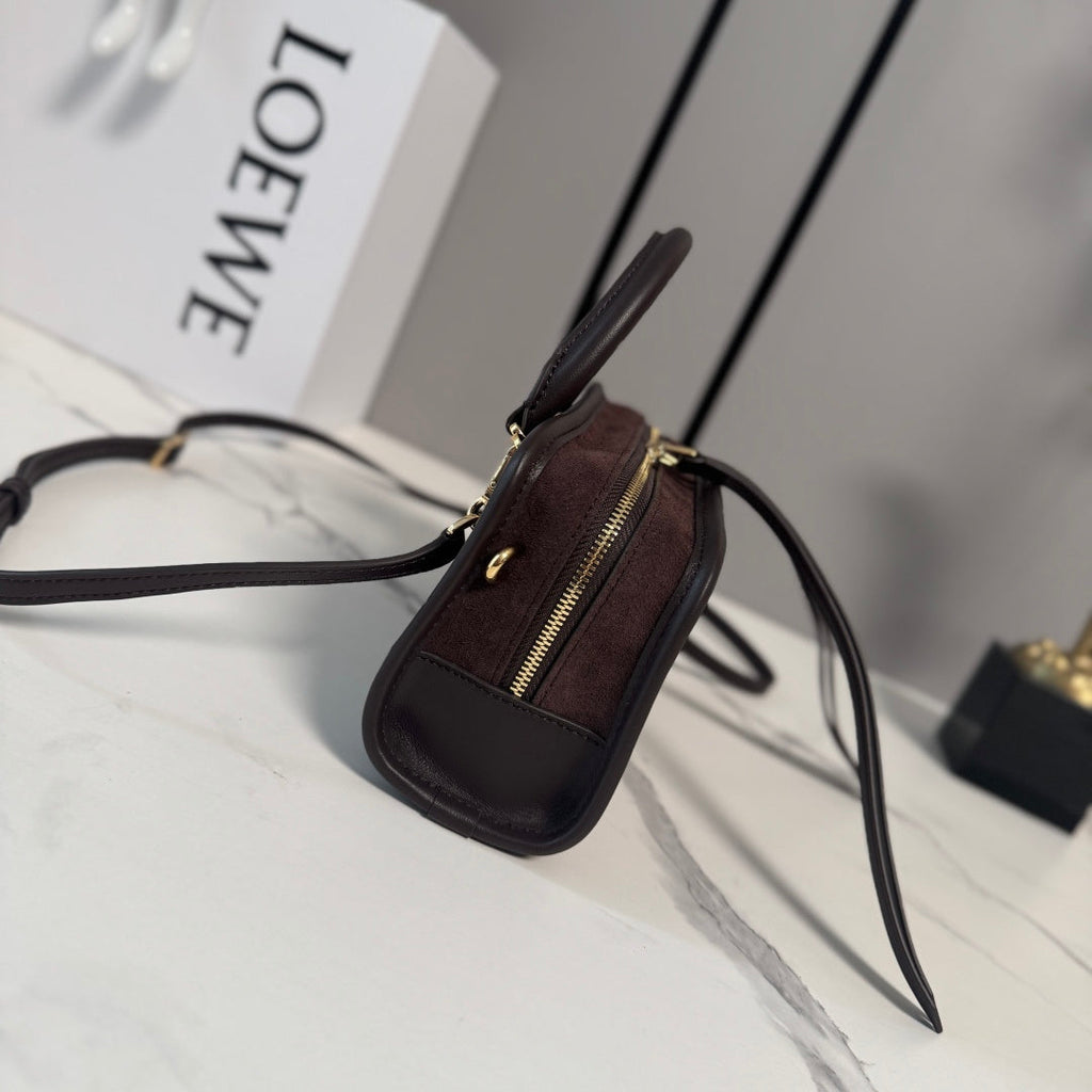 Loewe 2026 Amazona 180 Bag 20cm Brown Soft Calfskin 289375