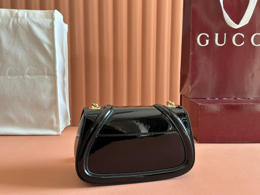 Gucci Blondie Bag Black Patent Leather