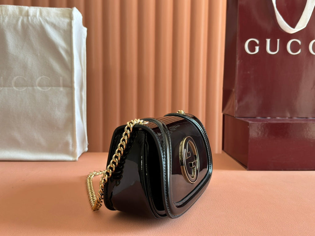 Gucci Blondie Bag Black Patent Leather