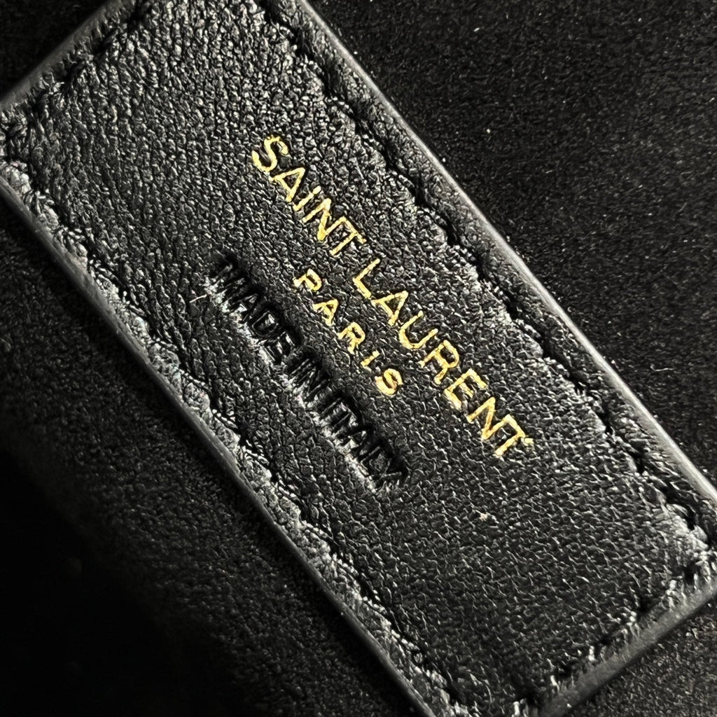 YSL Celia Mini Tote 29cm In Black Smooth Leather