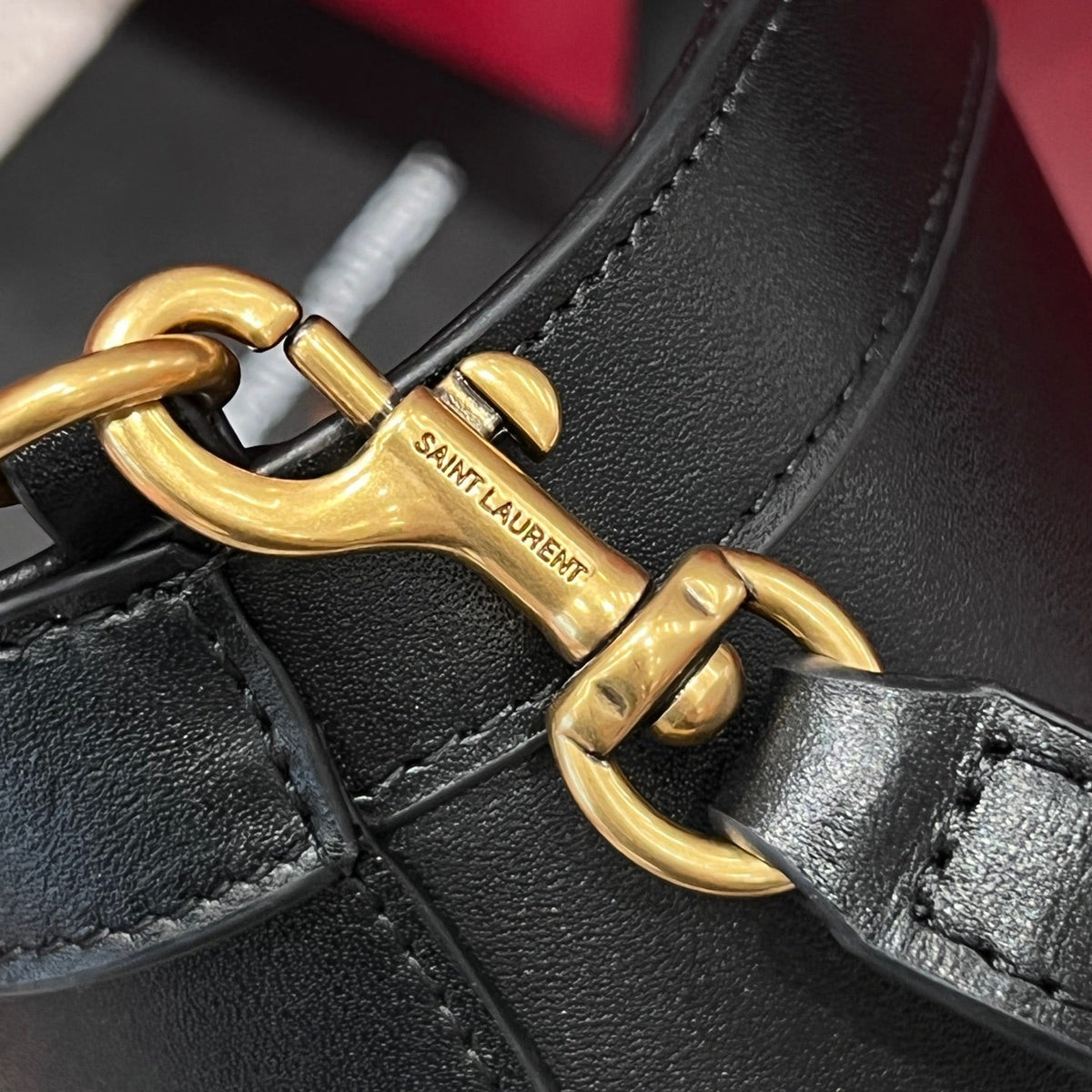 YSL Celia Mini Tote 29cm In Black Smooth Leather