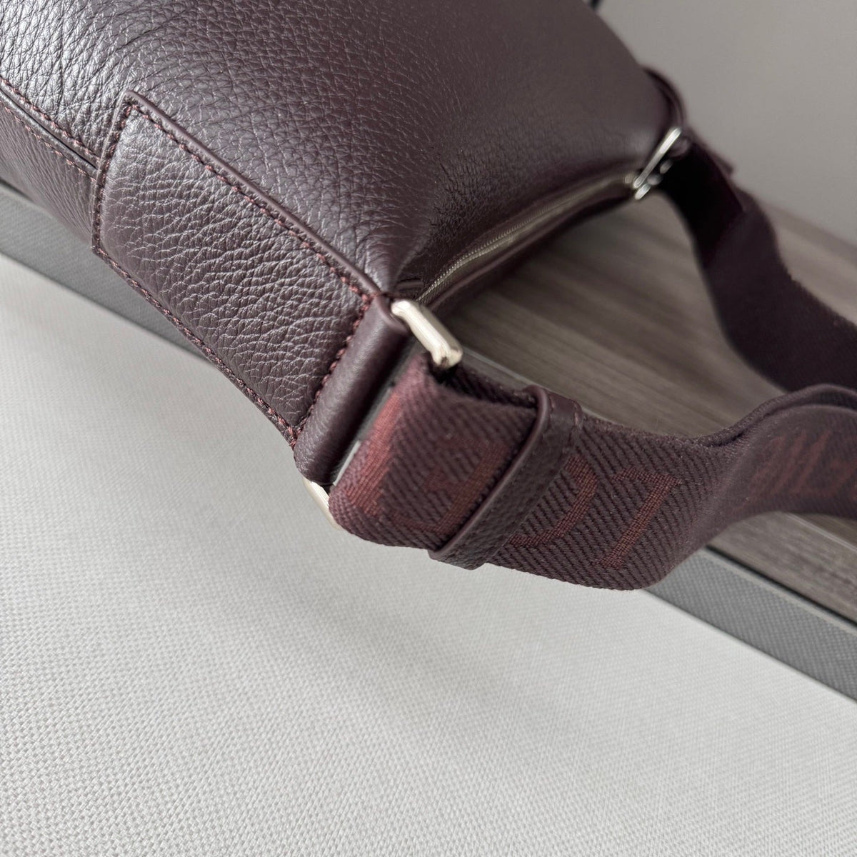 Loewe Small Cubi Crossbody Bag Chocolate Smooth Calfskin