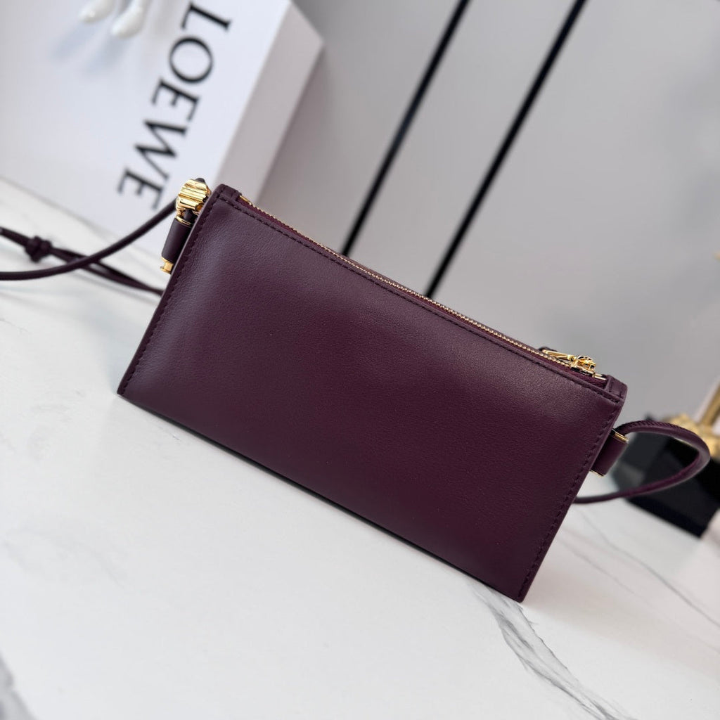 Loewe Joya Pouch Burgundy Calfskin 289461