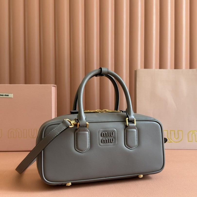 Miu Arcadie 27 Grey Leather 231050