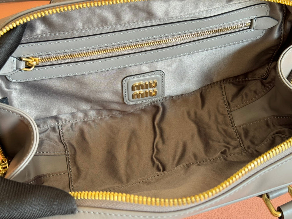 Miu Arcadie 27 Grey Leather 231050