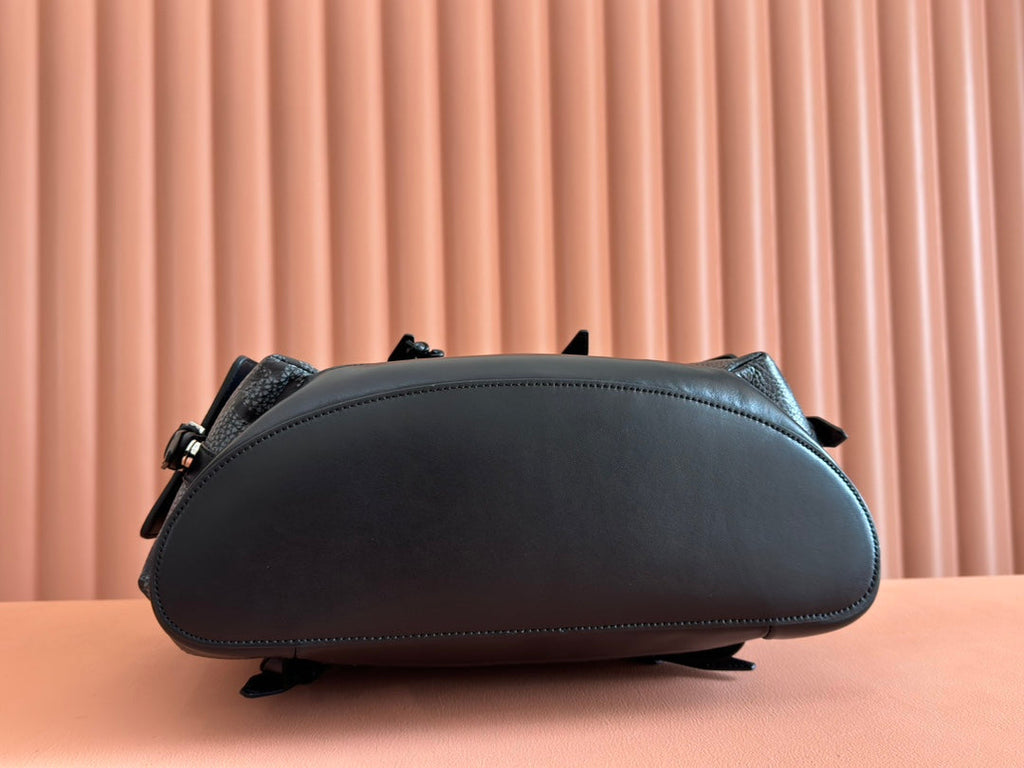 Gucci Backpack Grey mix Black Leather 248429