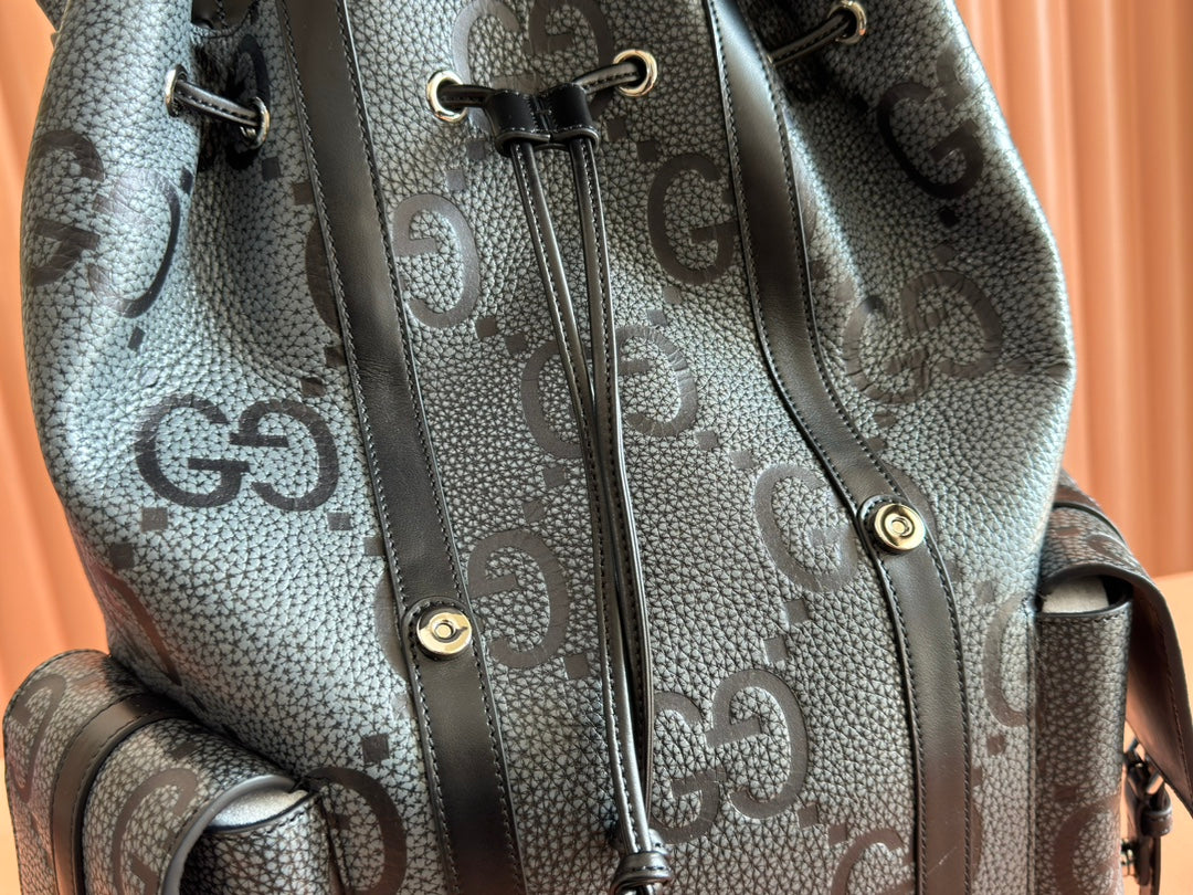 Gucci Backpack Grey mix Black Leather 248429