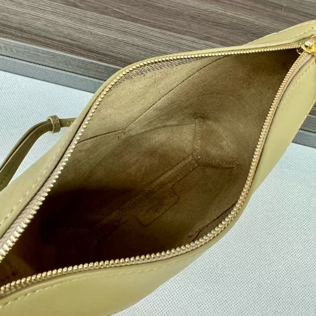 Loewe Puzzle Fold Pouch Light Yellow Nappa Calfskin