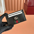 GG Ophidia Card Holder Black Leather