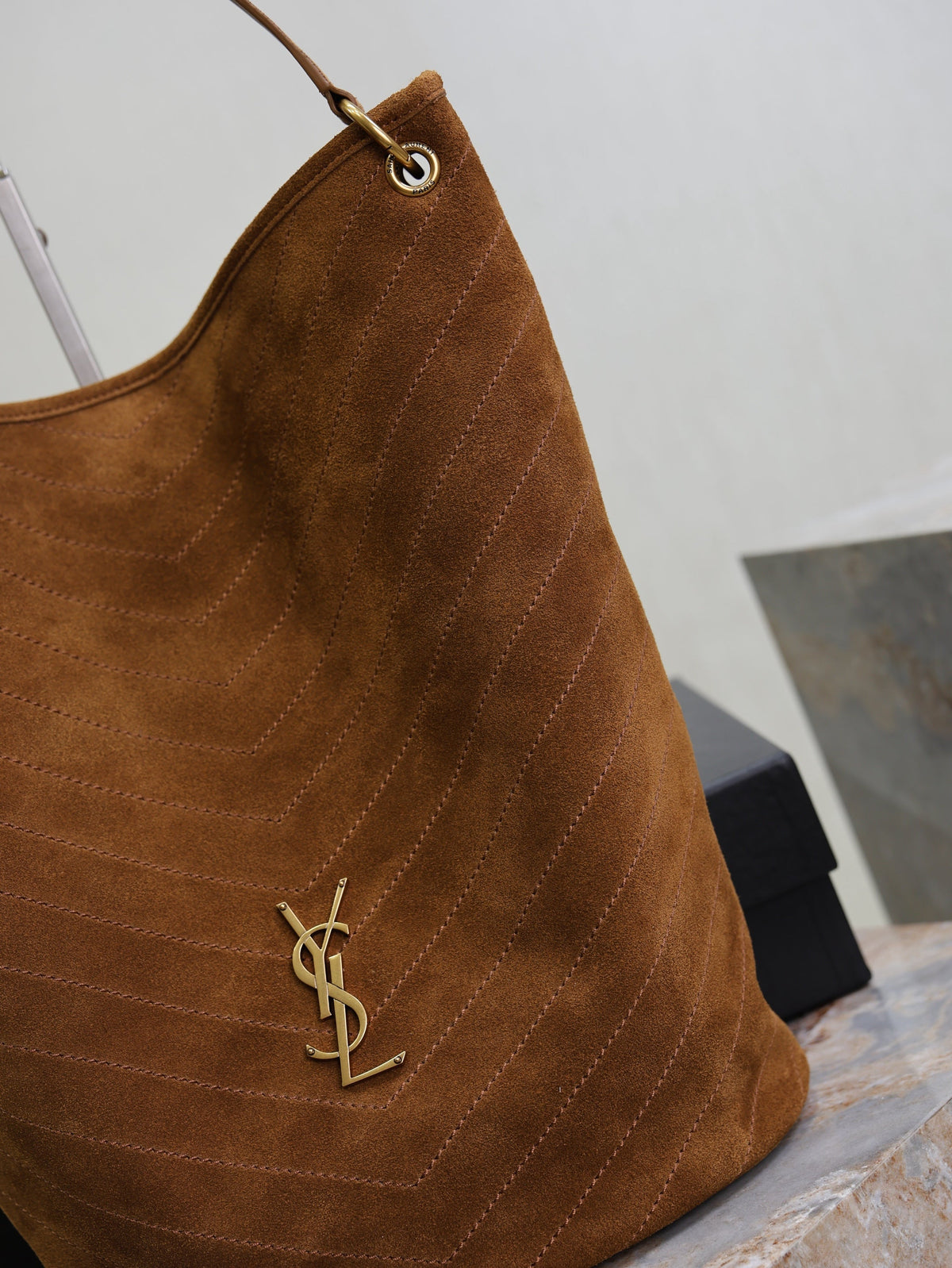 YSl Niki Supple Brown Suede