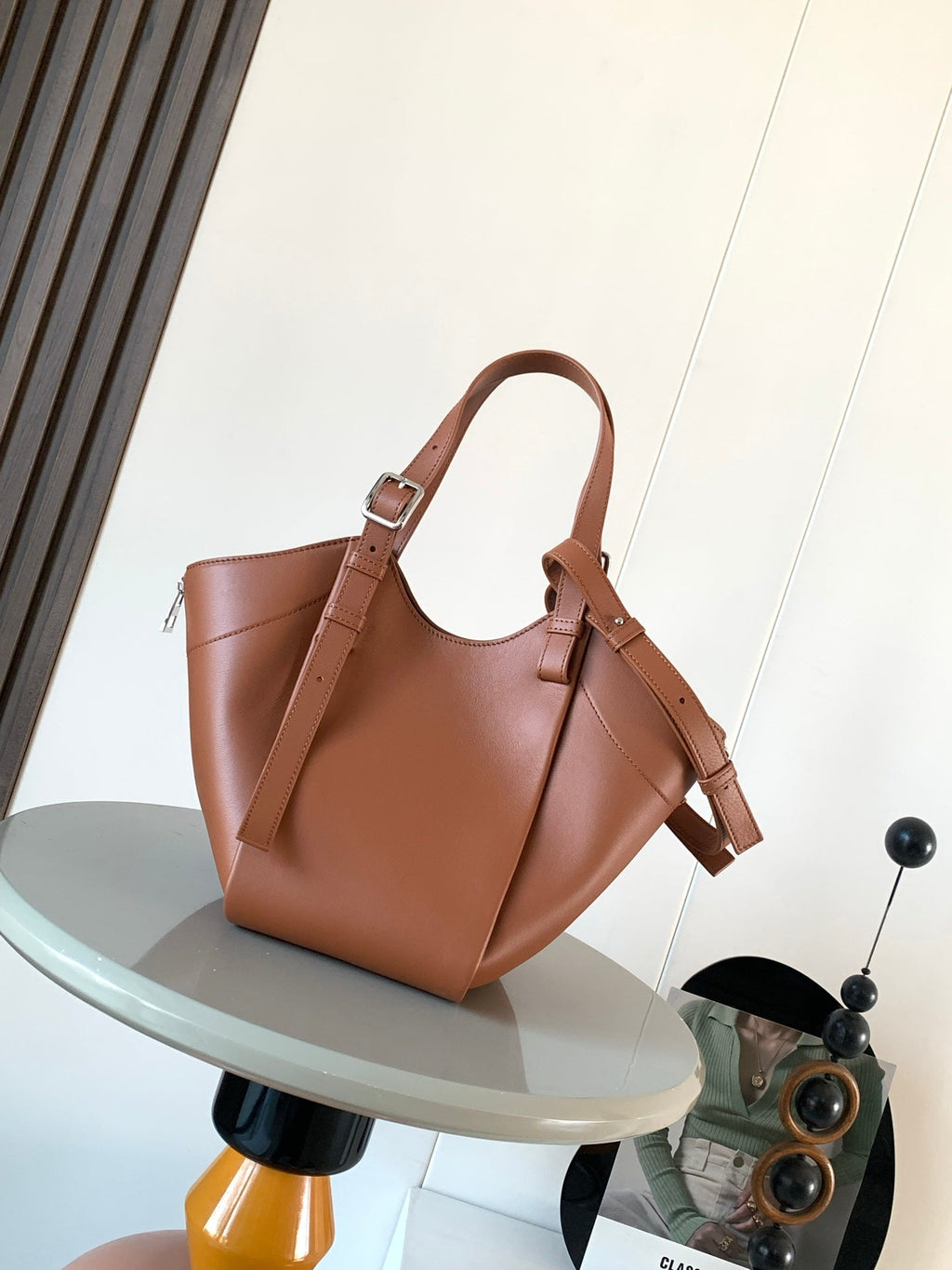 Loewe Hammock Bag 15 cm Camel Calfskin