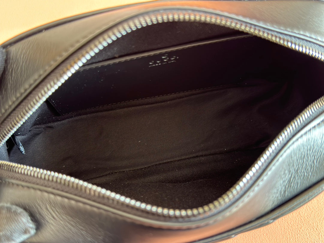 Gucci GG Marmont 24 Bag All Black Calfskin 248345