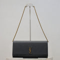 YSL Kate Clutch Bag Black Caviar Leather