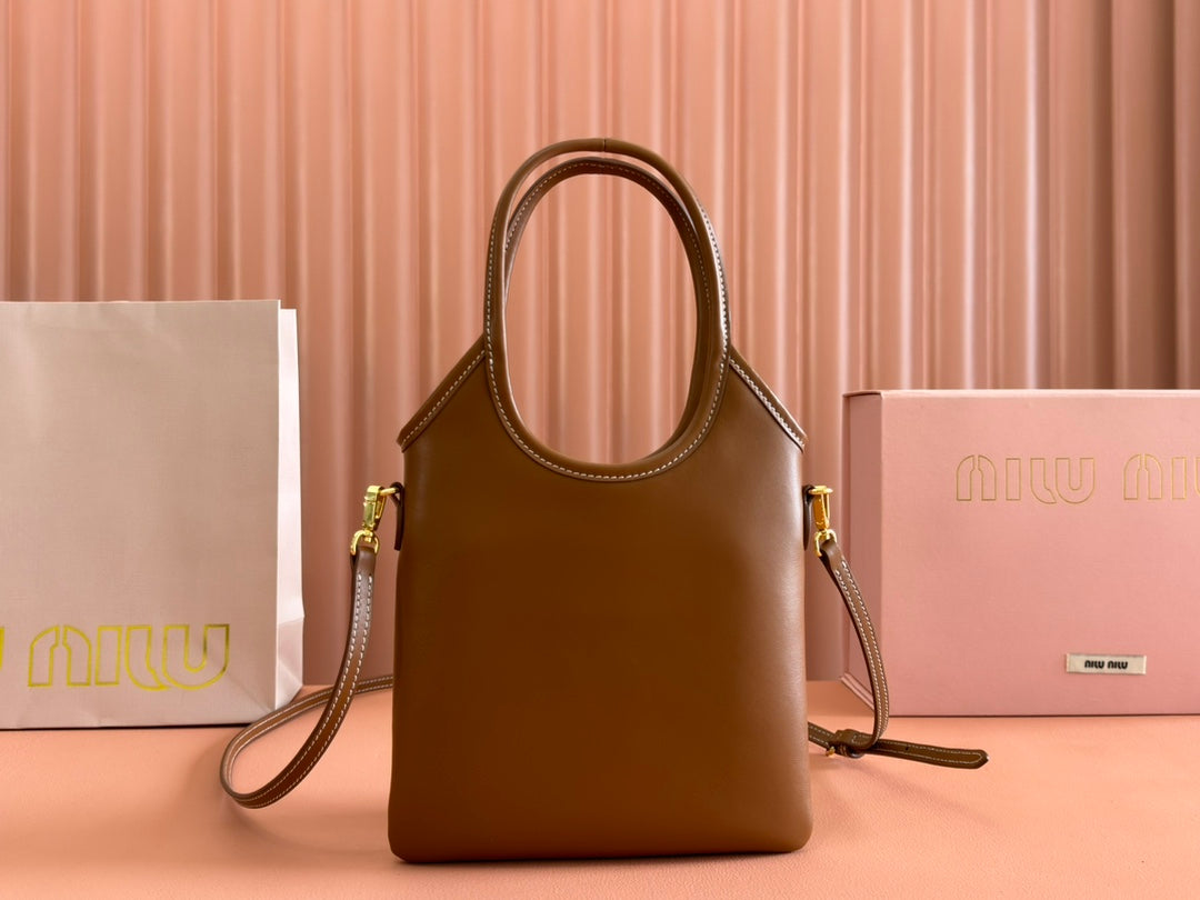 IVY Tote Bag 20 Brown Leather 239727