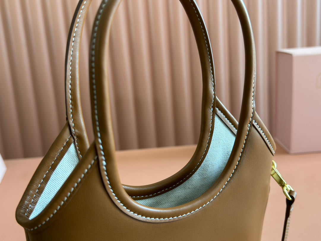 IVY Tote Bag 20 Brown Leather 239727