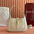 GG 28 Jackie 1961 Shoulder Bag White in Cowhide 636709