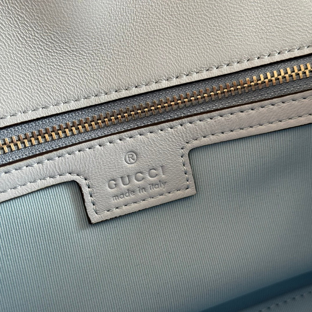Gucci GG Marmont Bag Blue Sheepskin 250847