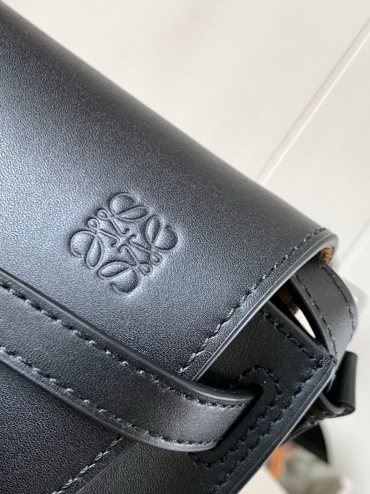 Loewe Mini Gate Dual Bag Black Calfskin
