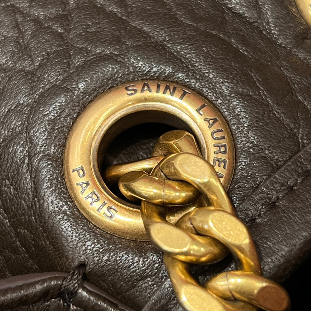 YSL Handbag 28 Taupe Pattern Lambskin