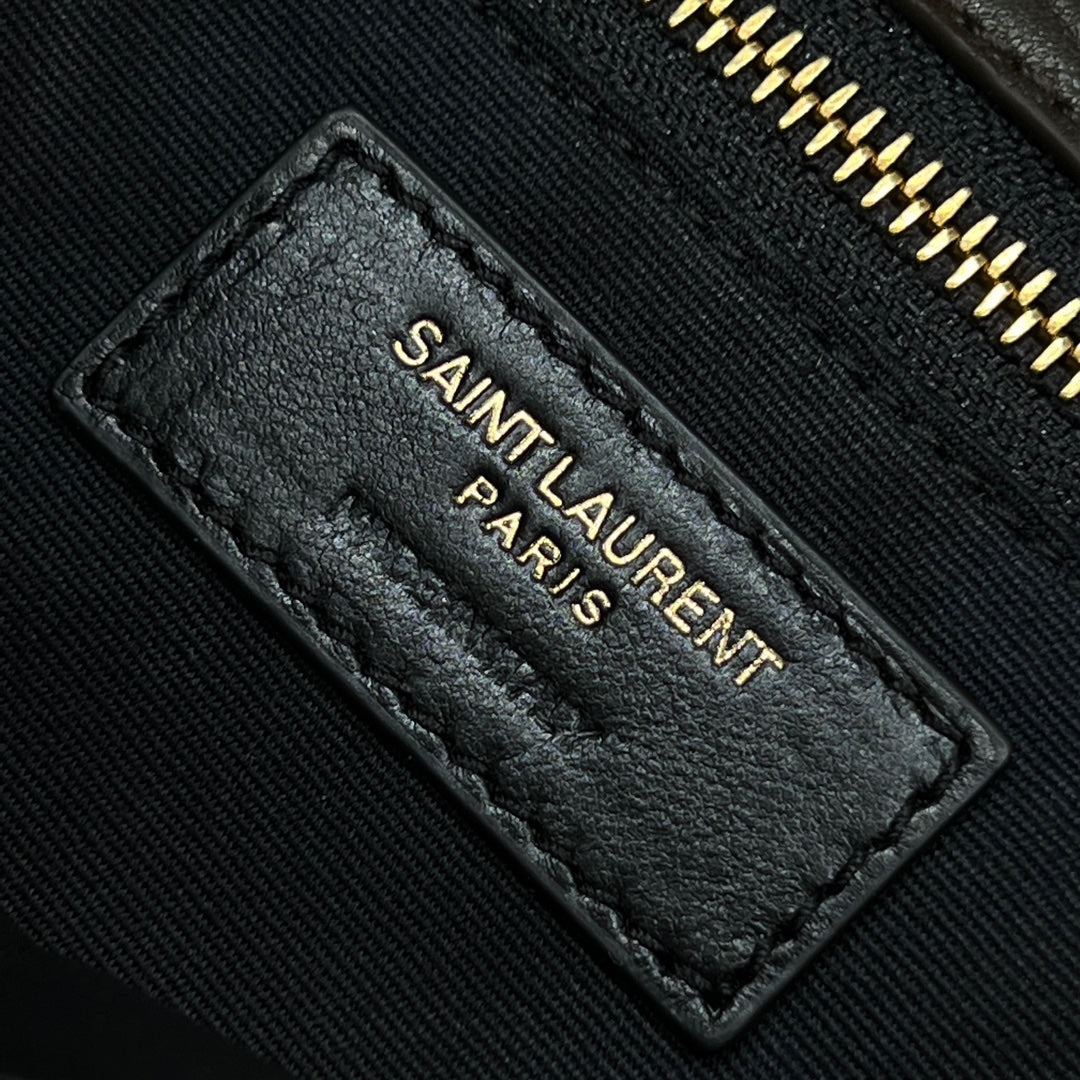 YSL Handbag 28 Taupe Pattern Lambskin