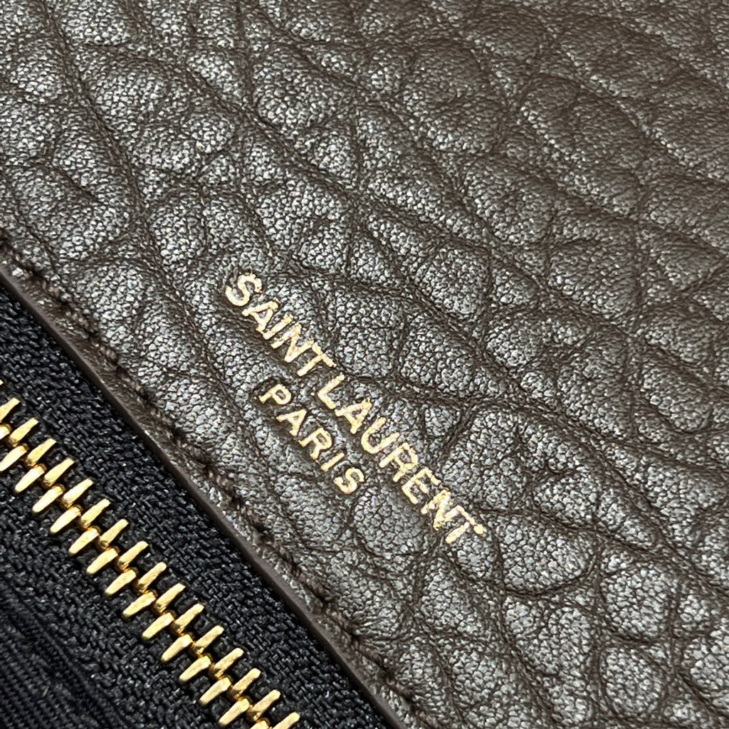 YSL Handbag 28 Taupe Pattern Lambskin
