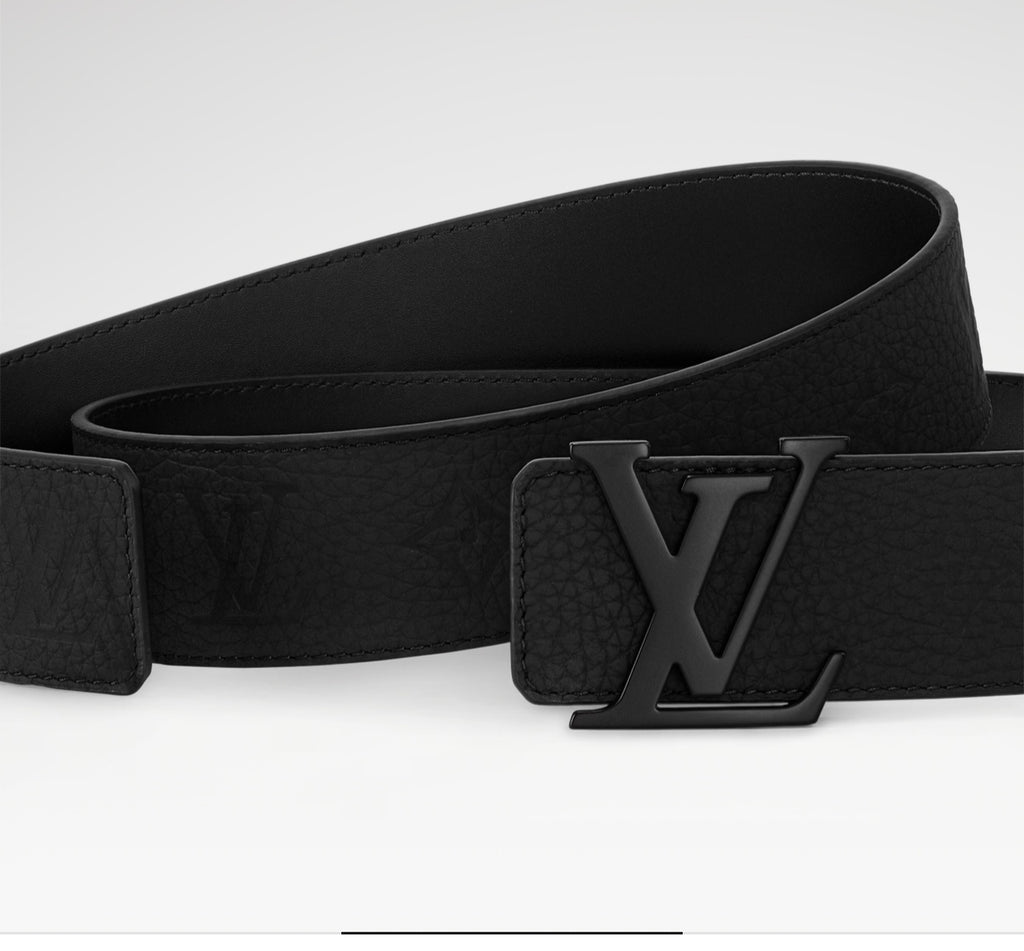 Louis Vuitton LV Initiales 40MM Reversible Belt Monogram Taurillon Black Hardware