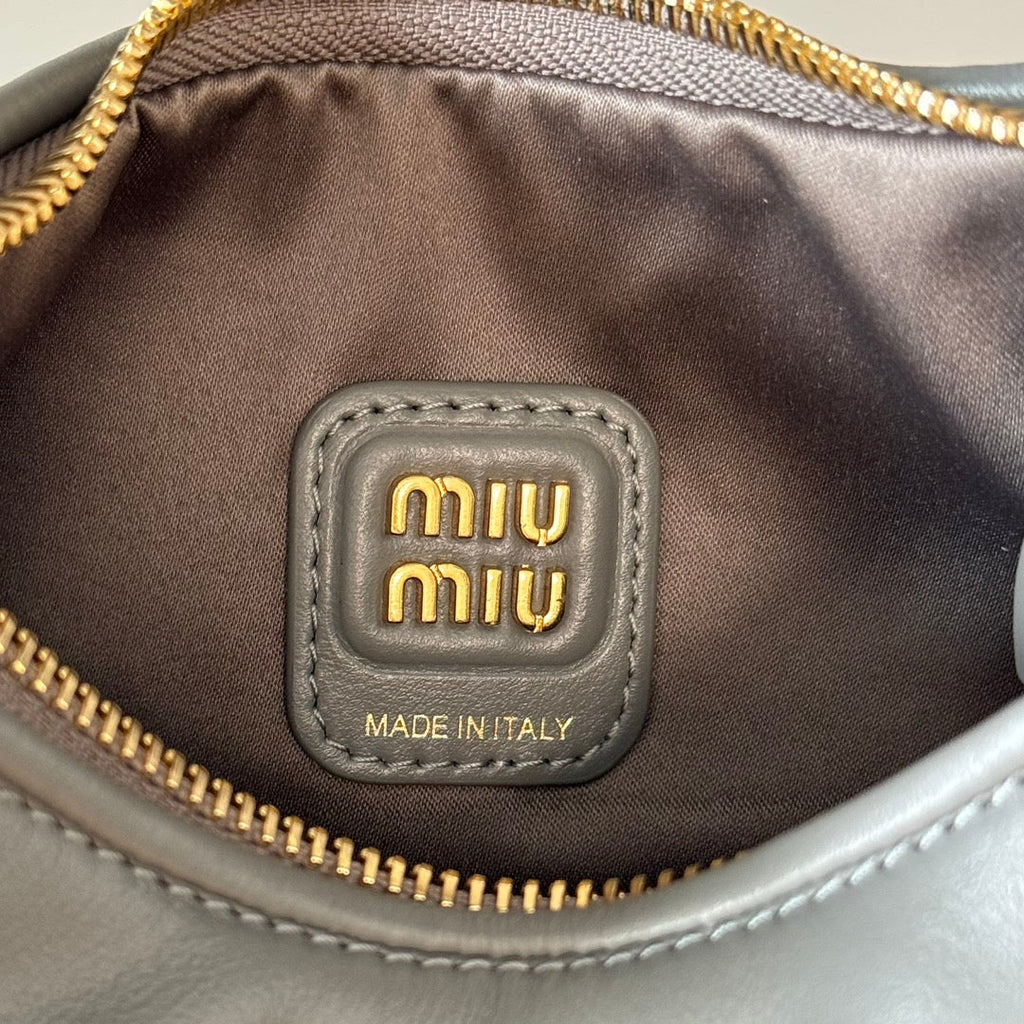 MiuMiu Wander Crescent Bag 22cm Leather