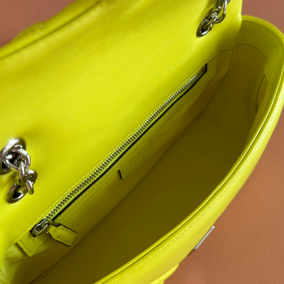 Gucci GG Marmont Bag Yellow Sheepskin 250855