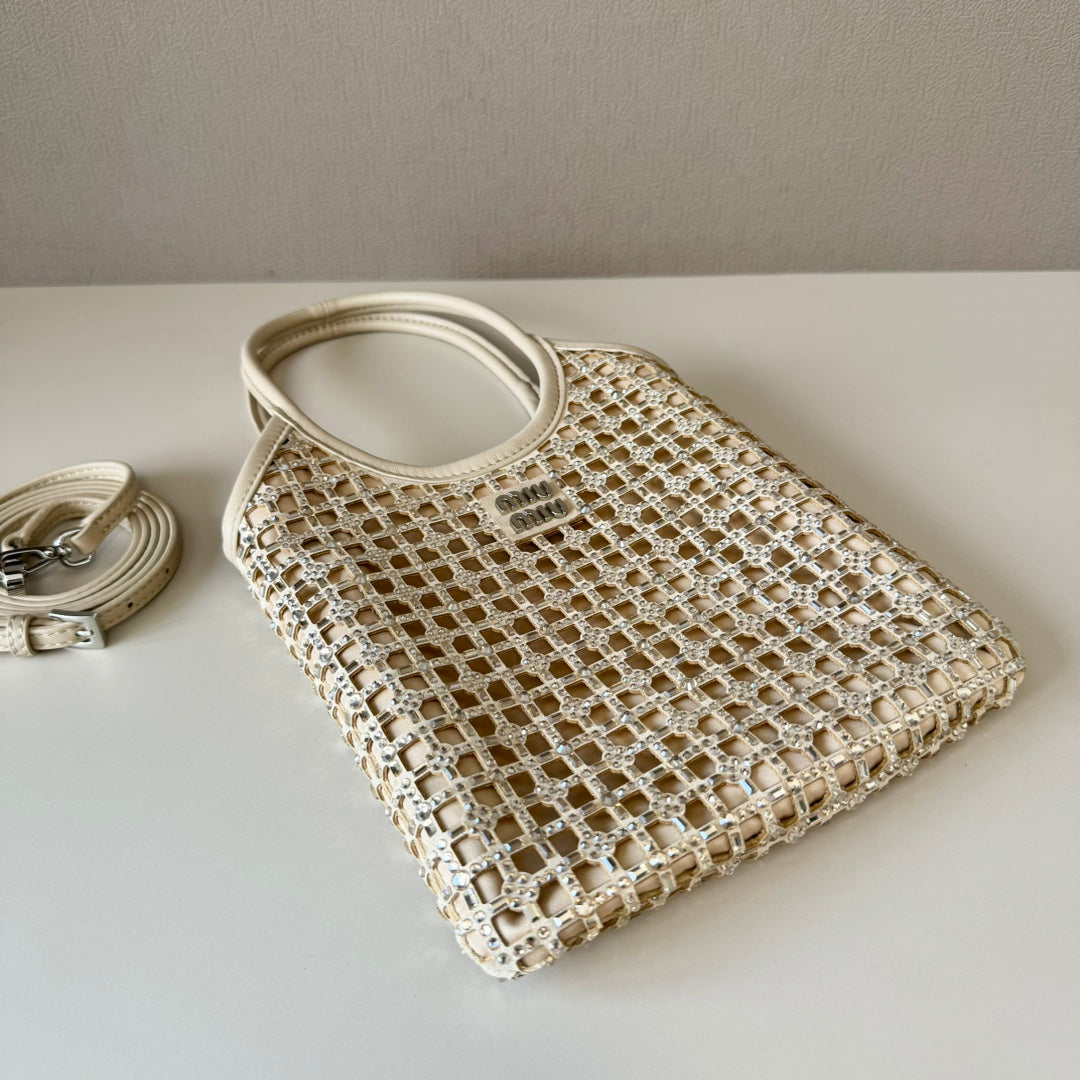 MiuMiu small diamond bag 20cm leather