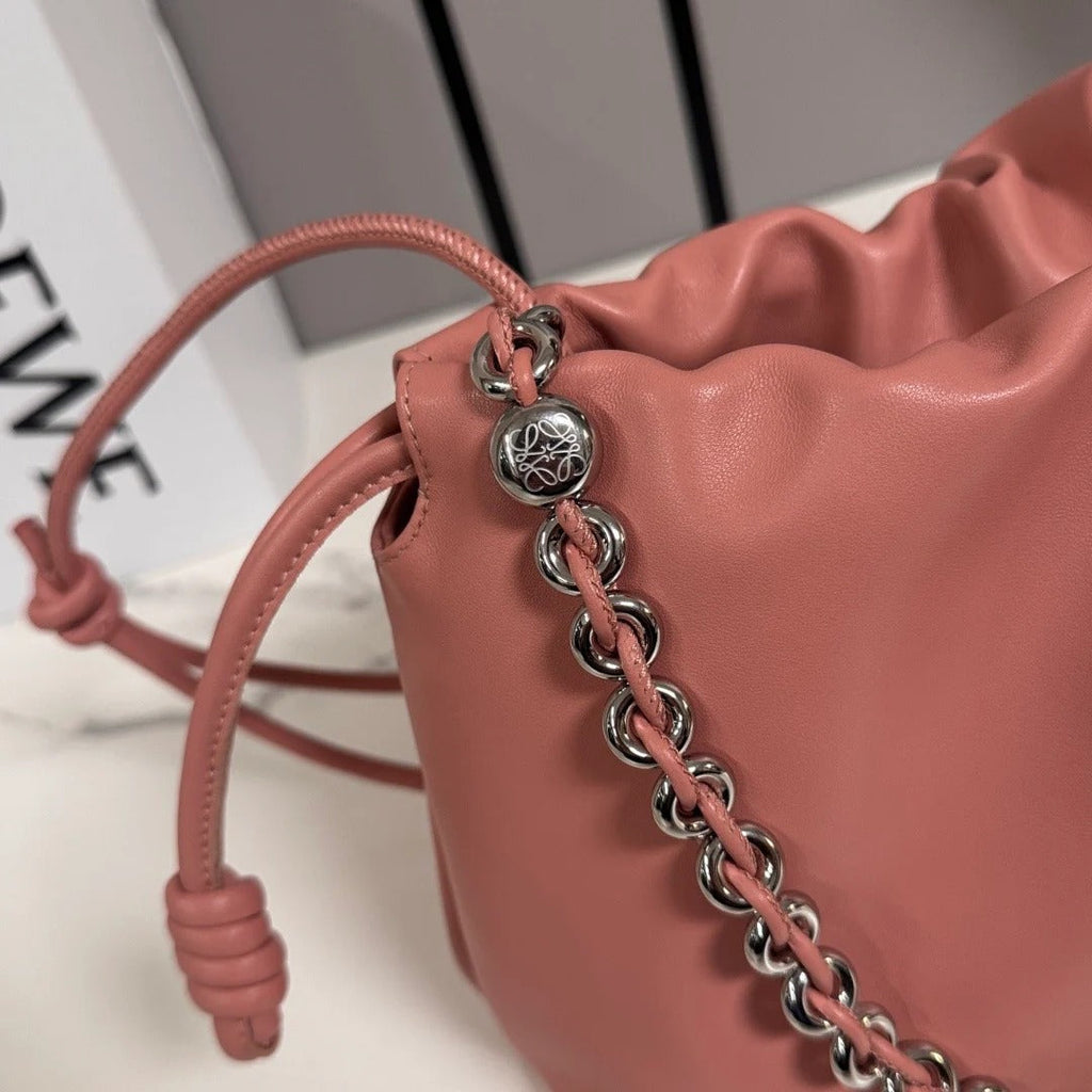 Loewe 2026 Medium Flamenco Purse 30cm Pink Nappa Lambskin