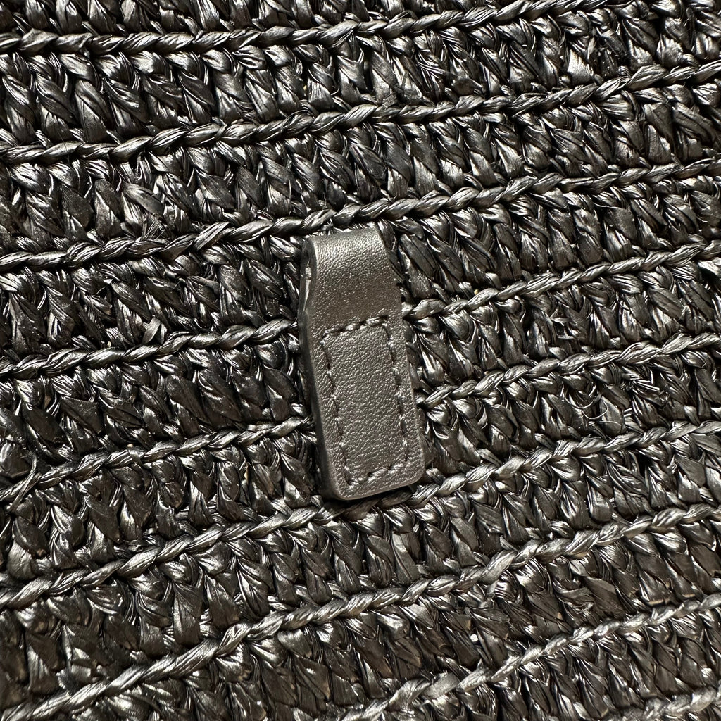 YSL LE 5 À 7 Shoulder Bag 22 Black Raffia