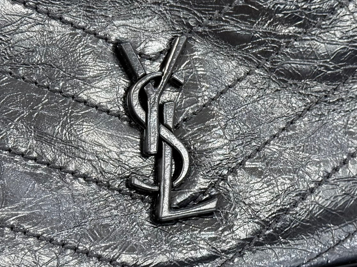 YSL Niki Shopping Bag 33 Black Quilted Calfskin