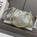 Loewe 2026 Flamenco Purse Goodie Bag 30cm Ivory Soft Nappa Sheep Leather