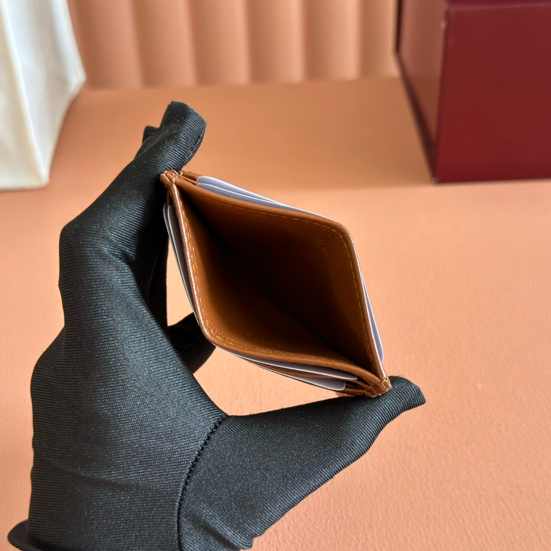 Gucci Marmont Card Wallet Brown Calfskin 254957