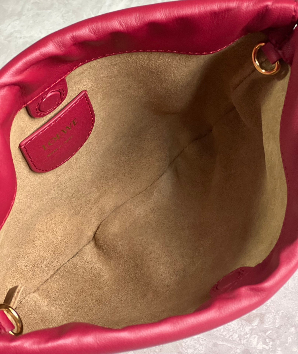 Flamenco Cluth Dark Burgundy Calfskin