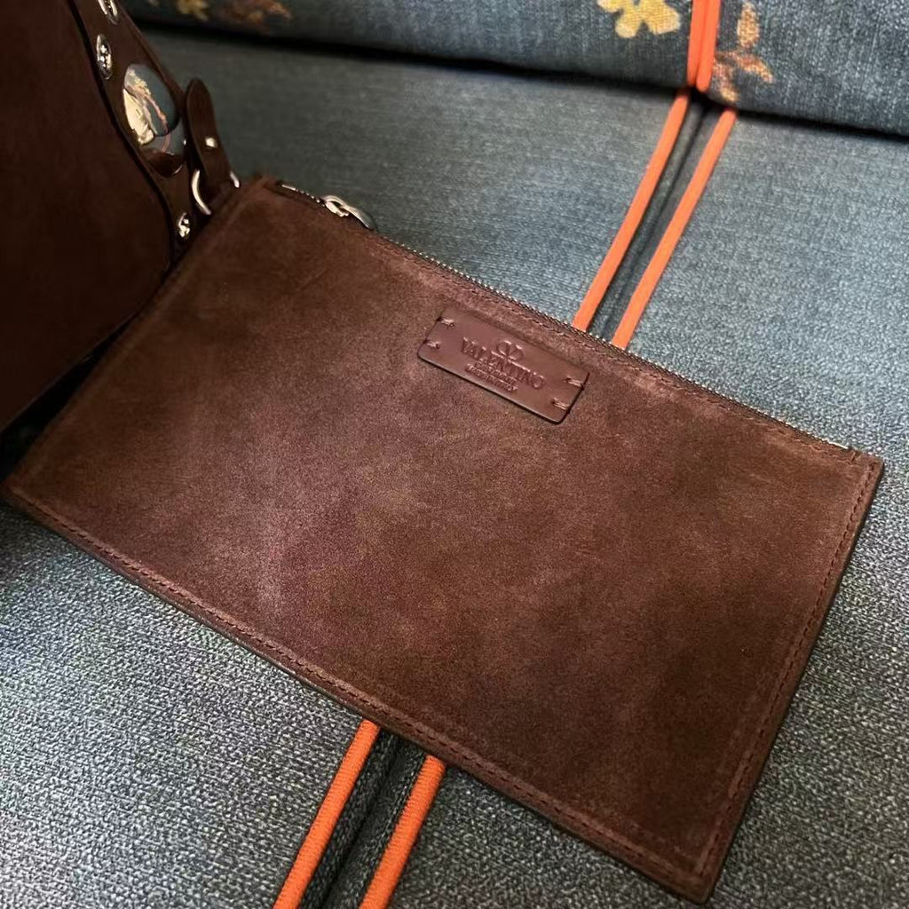 Valentino Garavani Nellcôte Suede Shopping Bag