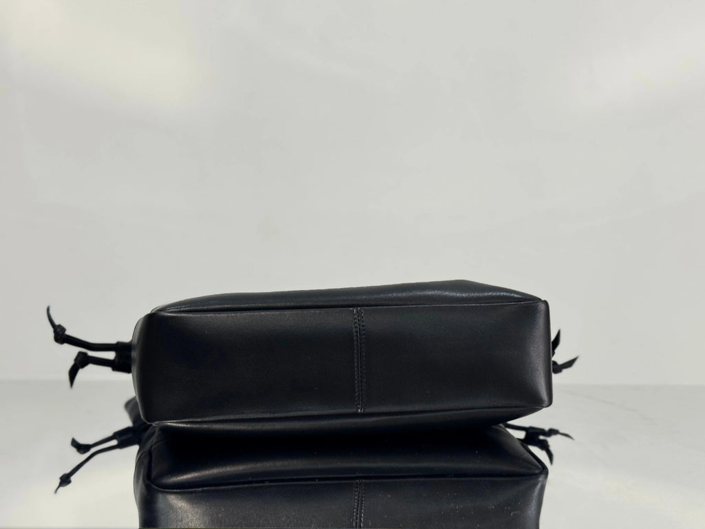 YSL Small Tote Bag 29 Black Caflskin