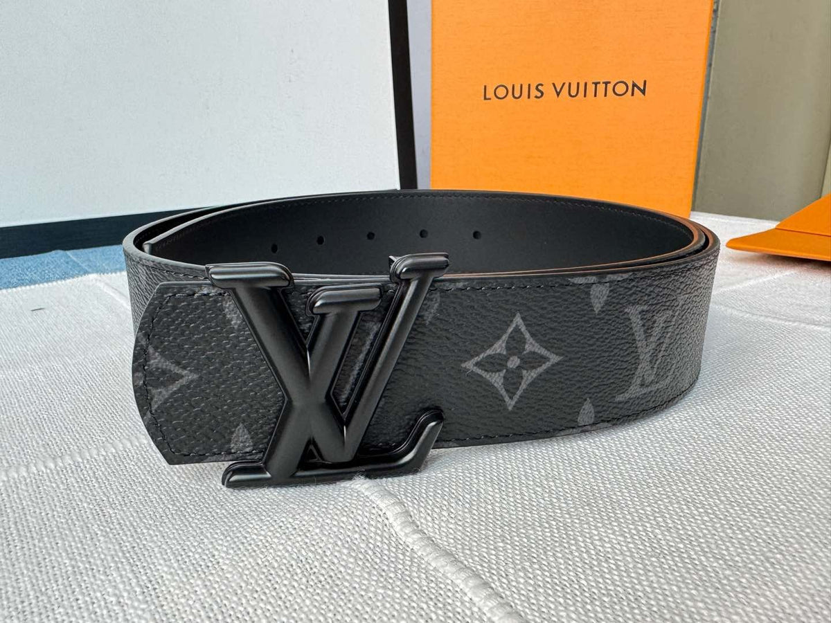 Louis Vuitton LV Initiales 40MM Reversible Belt Monogram Eclipse Black Hardware