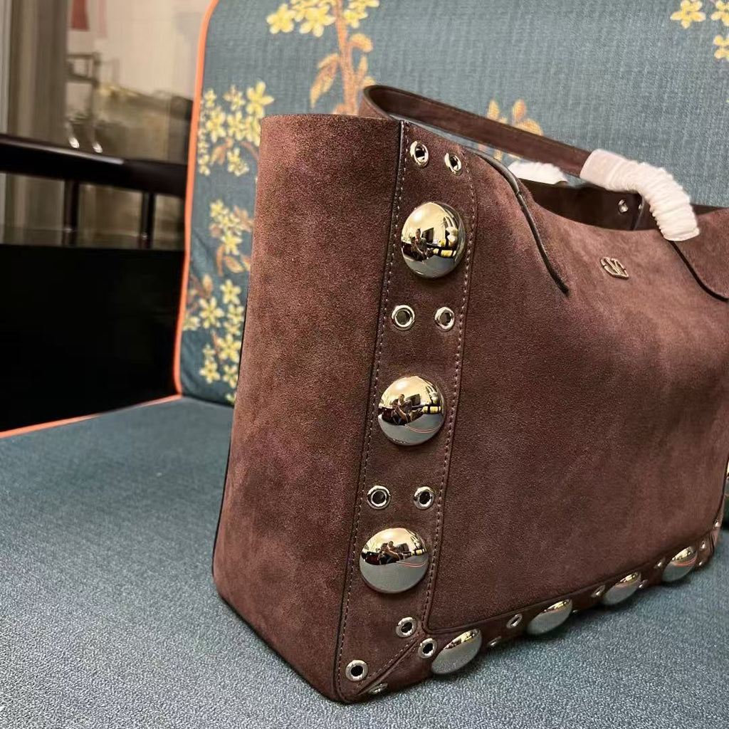 Valentino Garavani Nellcôte Suede Shopping Bag