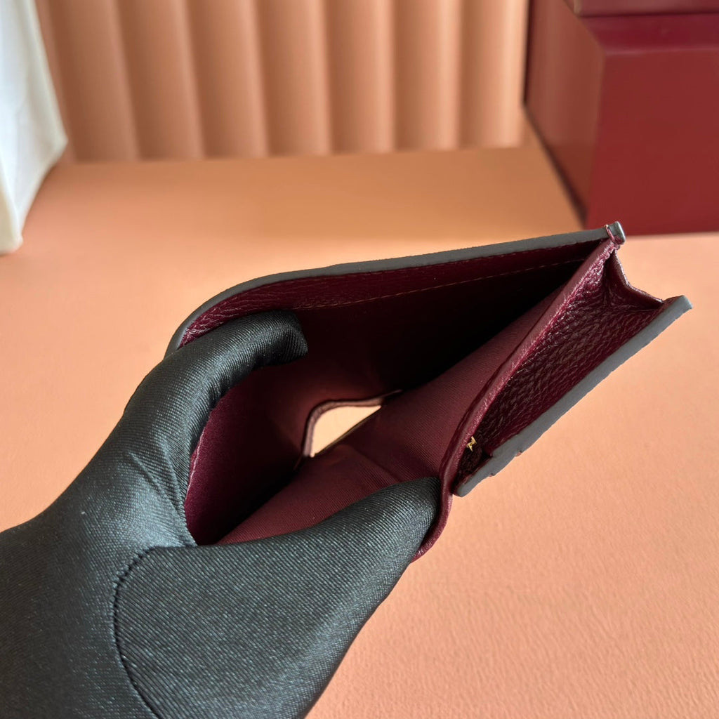 Gucci Marmont Wallet Ebony mix Rosso Ancora Red Canvas Leather 255306