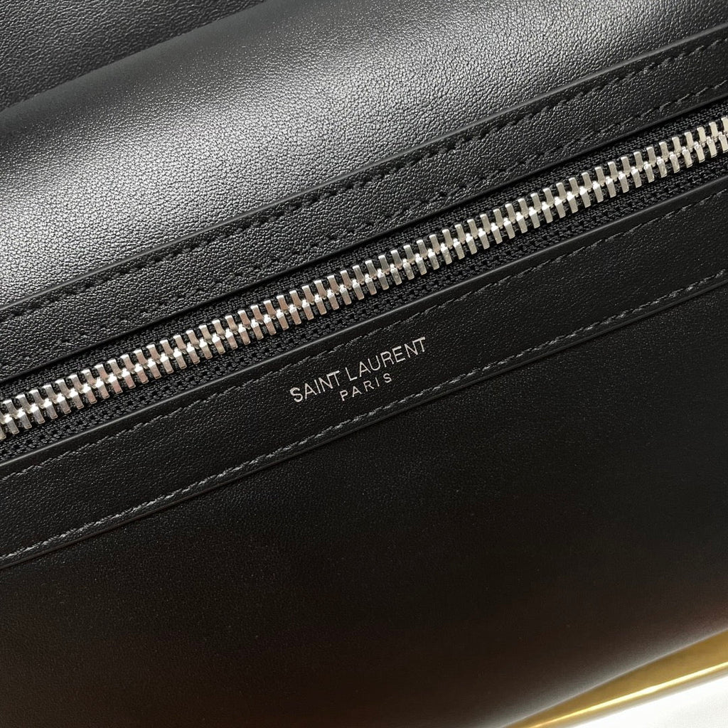 YSL City Backpack 38 Black in Cowhide 285763
