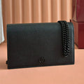 Gucci Marmont Chain Wallet Black Leather 255321