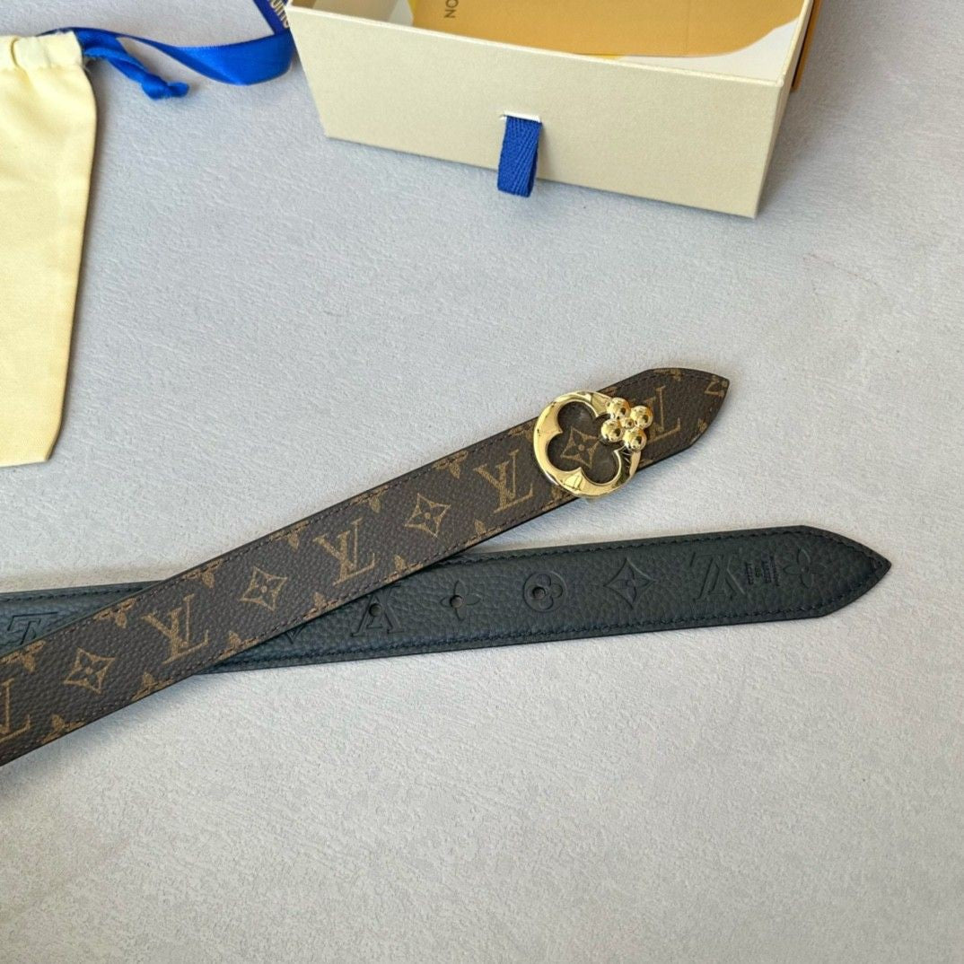 Louis Vuitton LV Flowergram Round 30MM Reversible Belt
