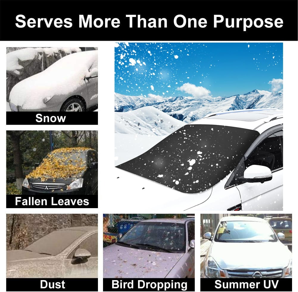 🖤🤍Black Friday Sale🤍🖤2025 Upgraded Car Windshield Magnetic Snow Cover
